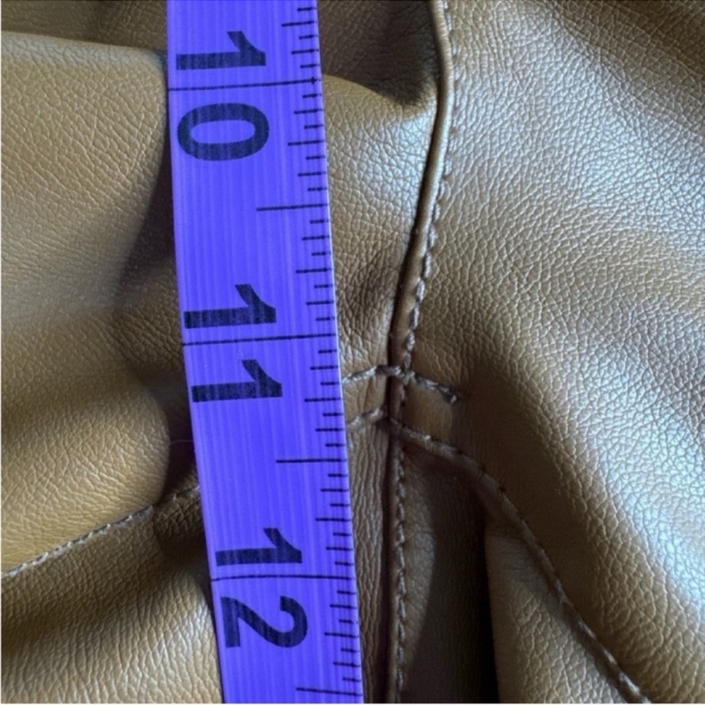 MADEWELL The Perfect Vintage Wide-Leg Jean in Vegan Leather, Pockets, Size 28. - Picture 11 of 12